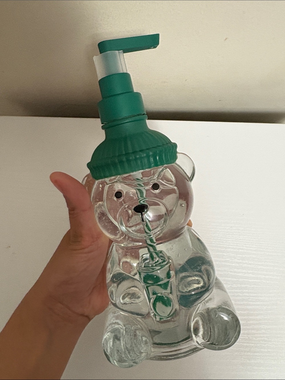 Viral TJ Maxx Bear holding Cup Hand Soap
